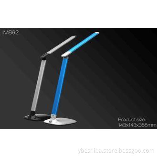 Aluminium USB Dimmable LED Desk Lamp , white / pink / blue